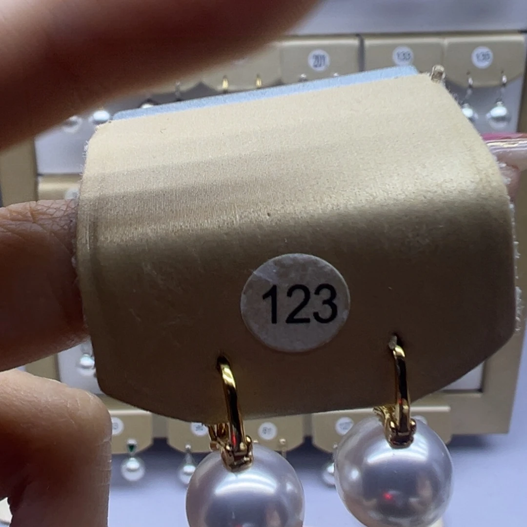 银S925镶嵌淡水珍珠耳饰