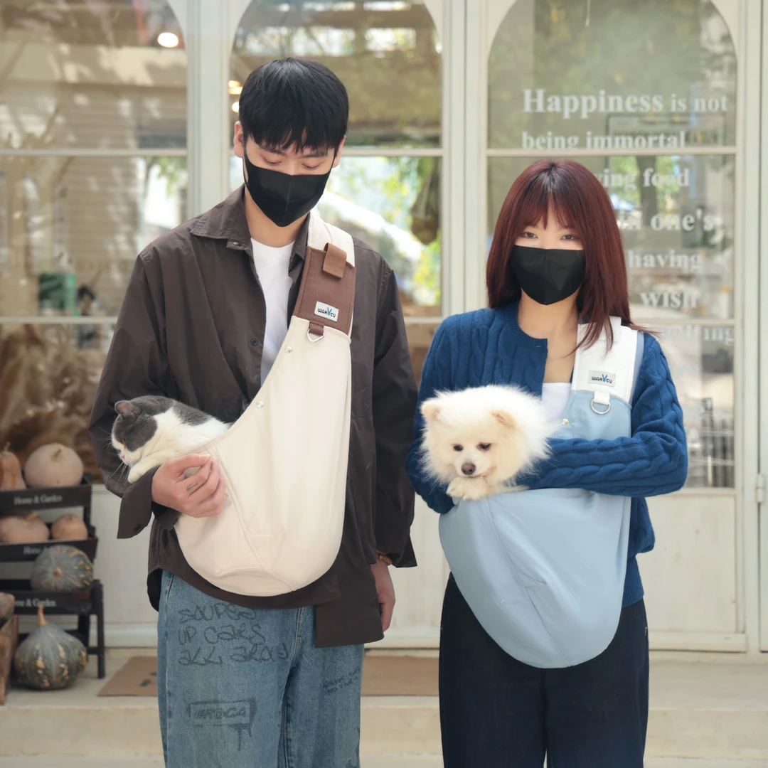 单肩斜挎宠物包创意透气猫包 外出单肩狗包便携猫包