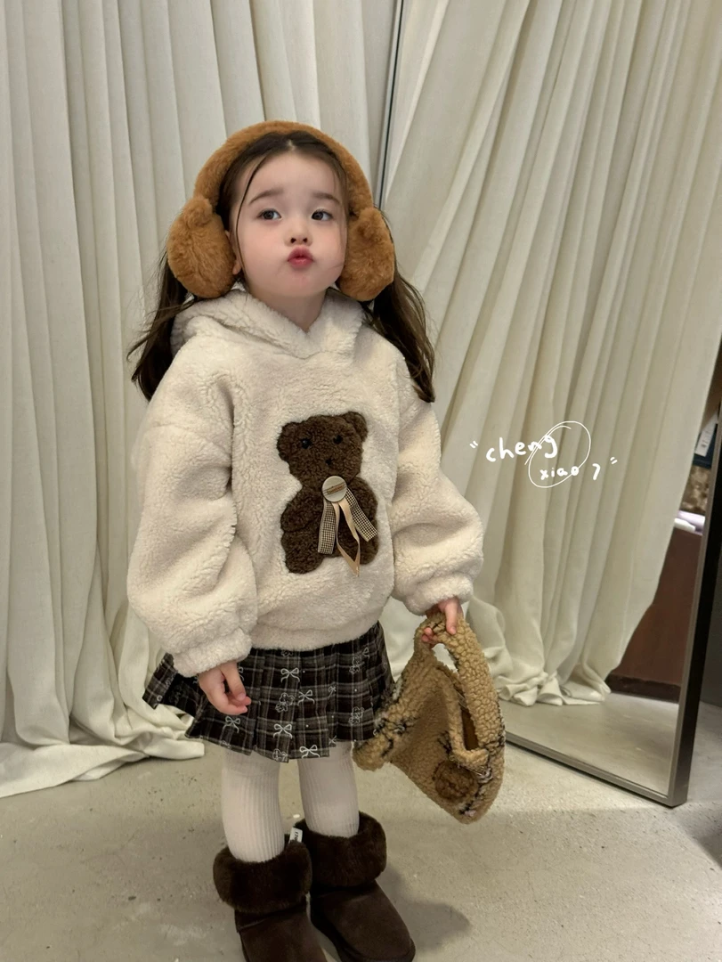 橙小7·25深秋~小熊超厚毛毛卫衣55276（汉服）