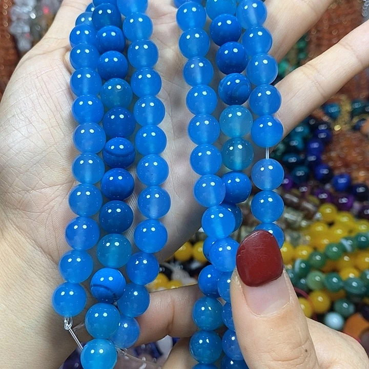 玛瑙/玉髓未镶嵌珠宝半成品玛瑙卡10mm