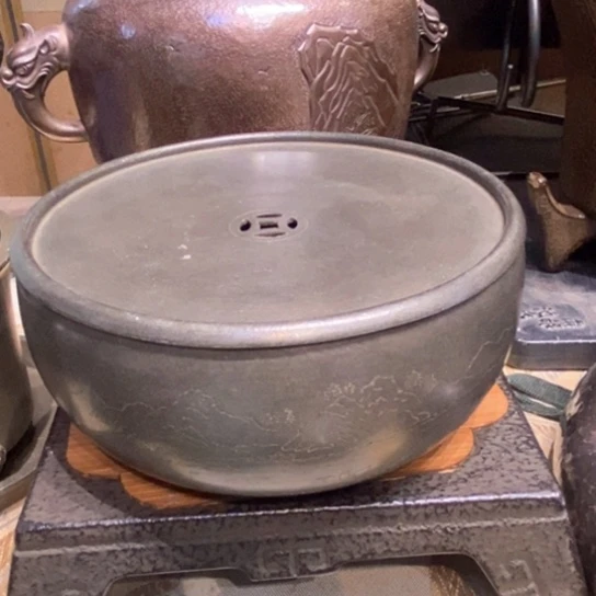 蜜安罐瓷香炉锡茶则二*子