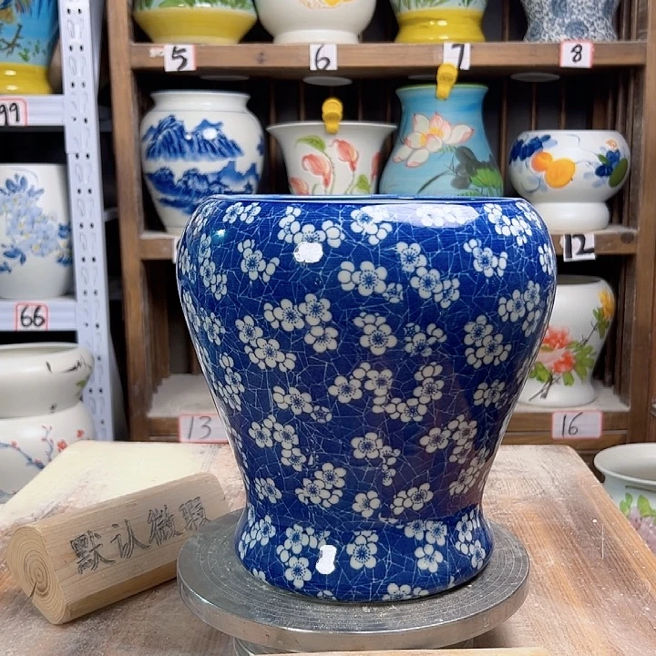 陶鱼尾冰梅花陶瓷