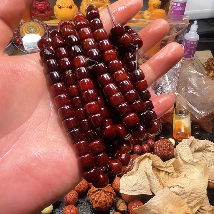 核桃手串/手链↗****ヽ5条红骨头串老铁特价198