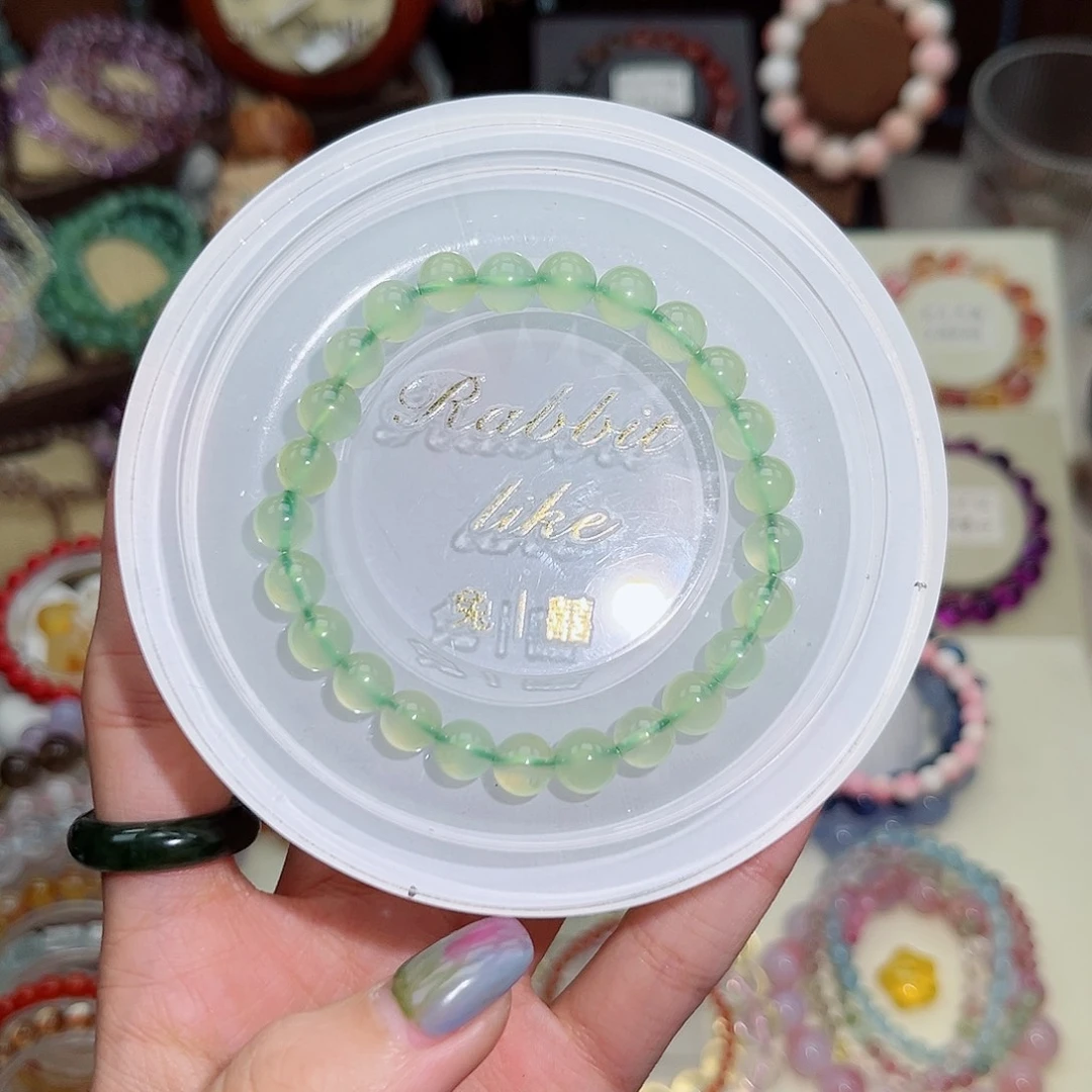 水晶手串未镶嵌灰****猫7m葡萄石