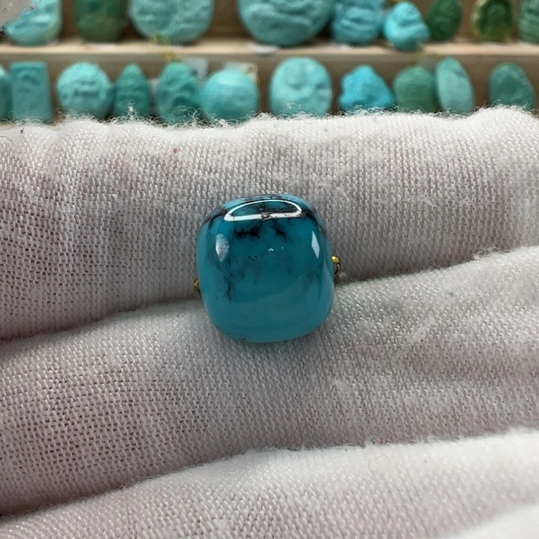未镶嵌绿松石老型珠11.6x10.4mm