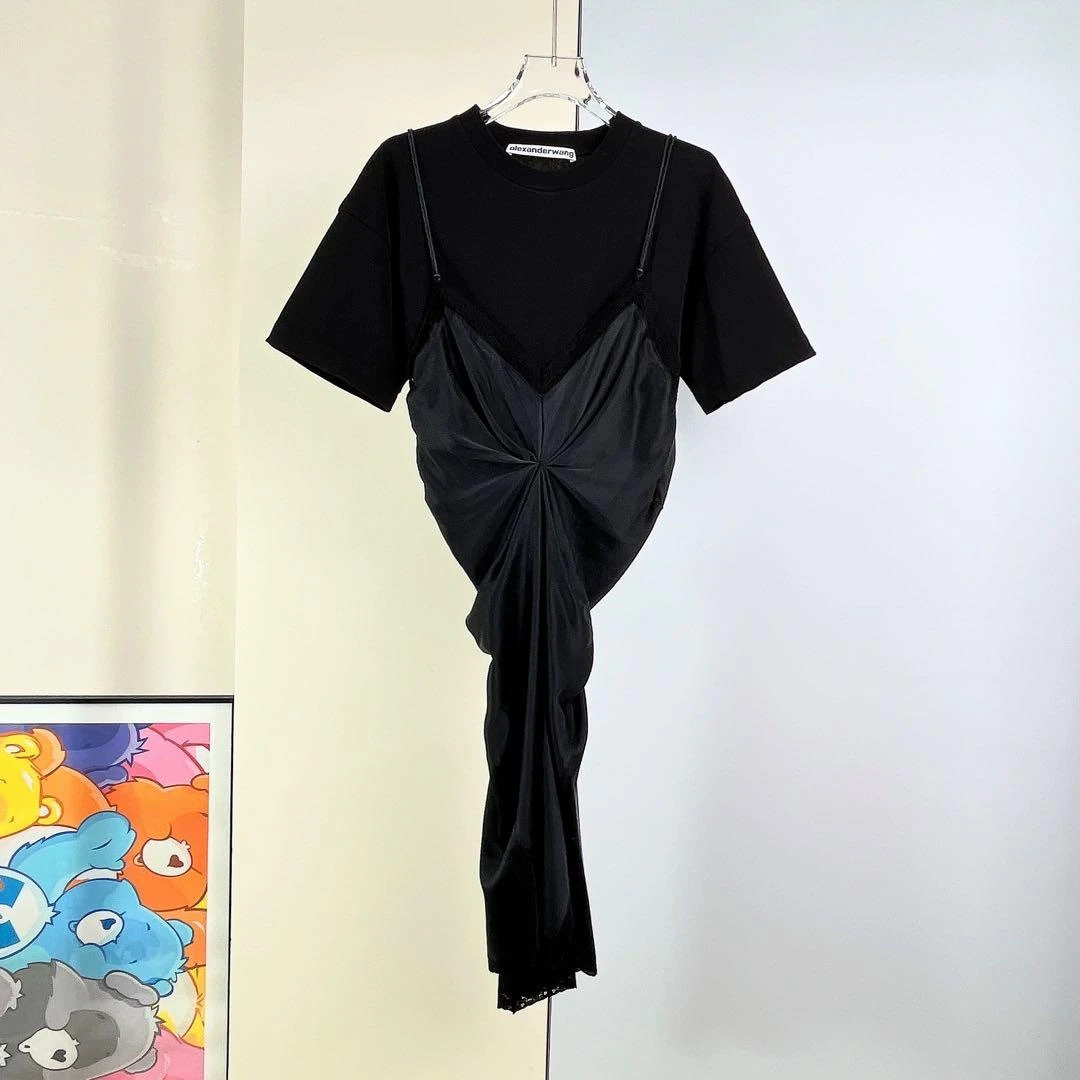 95新/Alexanderwang /短袖连衣裙 /0码/Xsp36159