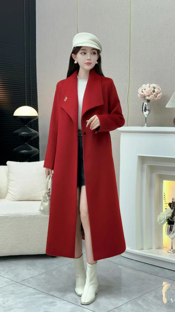 休闲韩版适合美女们的长款外套