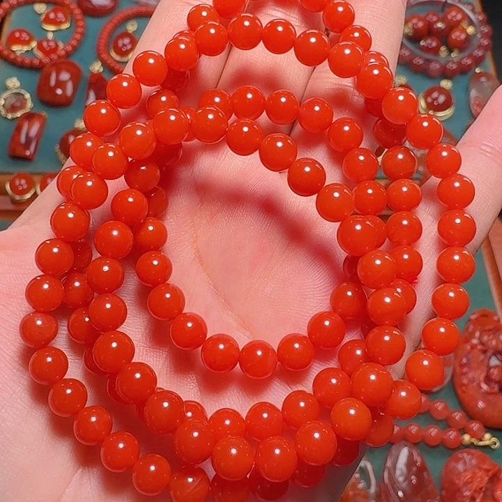 南红玛瑙未镶嵌6+多圈
