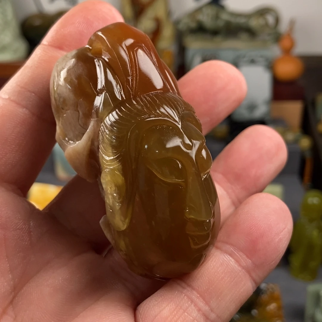 岫玉未镶嵌挂件牌子