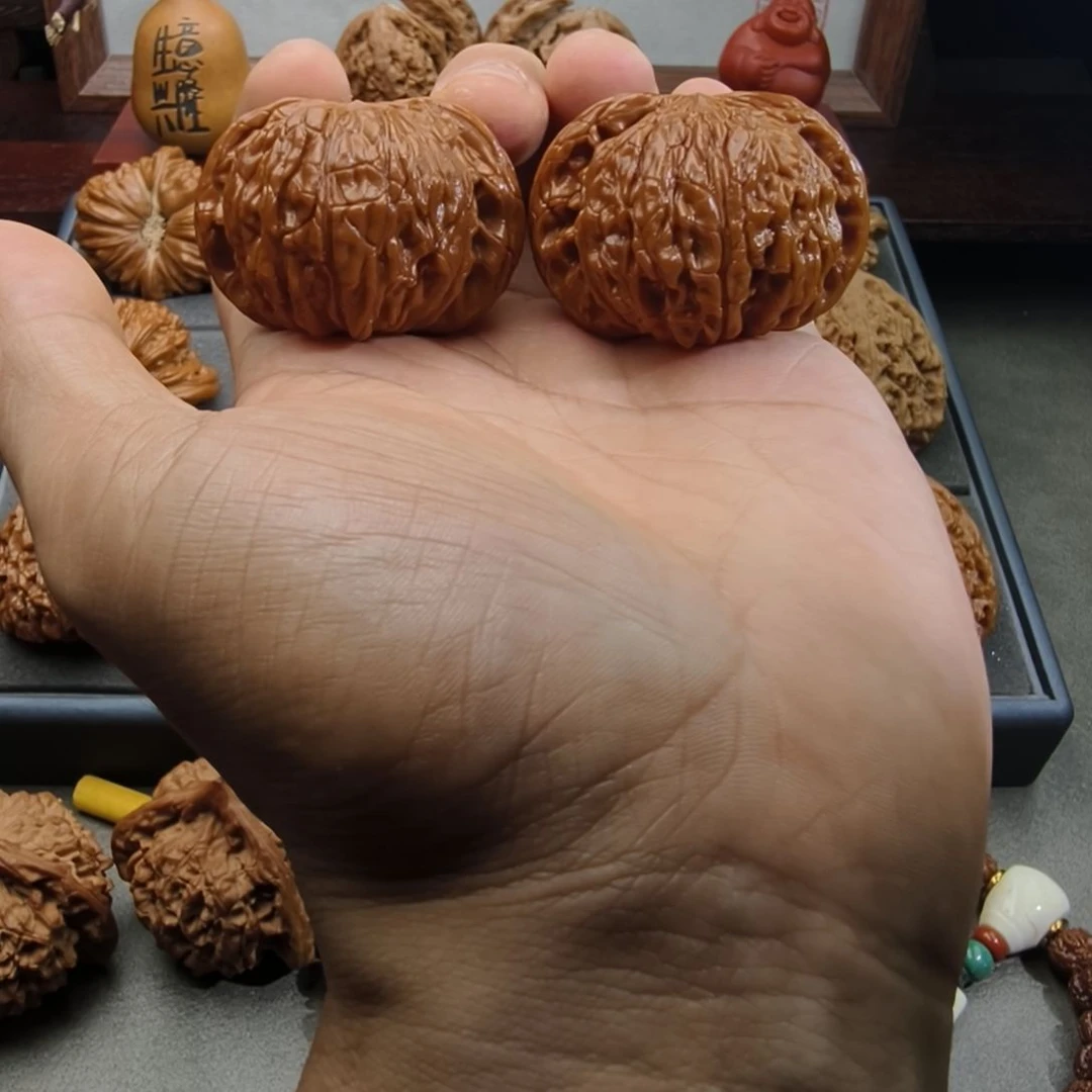 文玩核桃吊坠45正磨