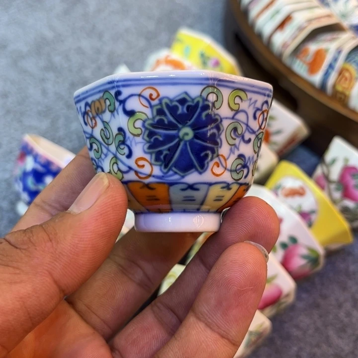 纯手绘精品盖碗杯