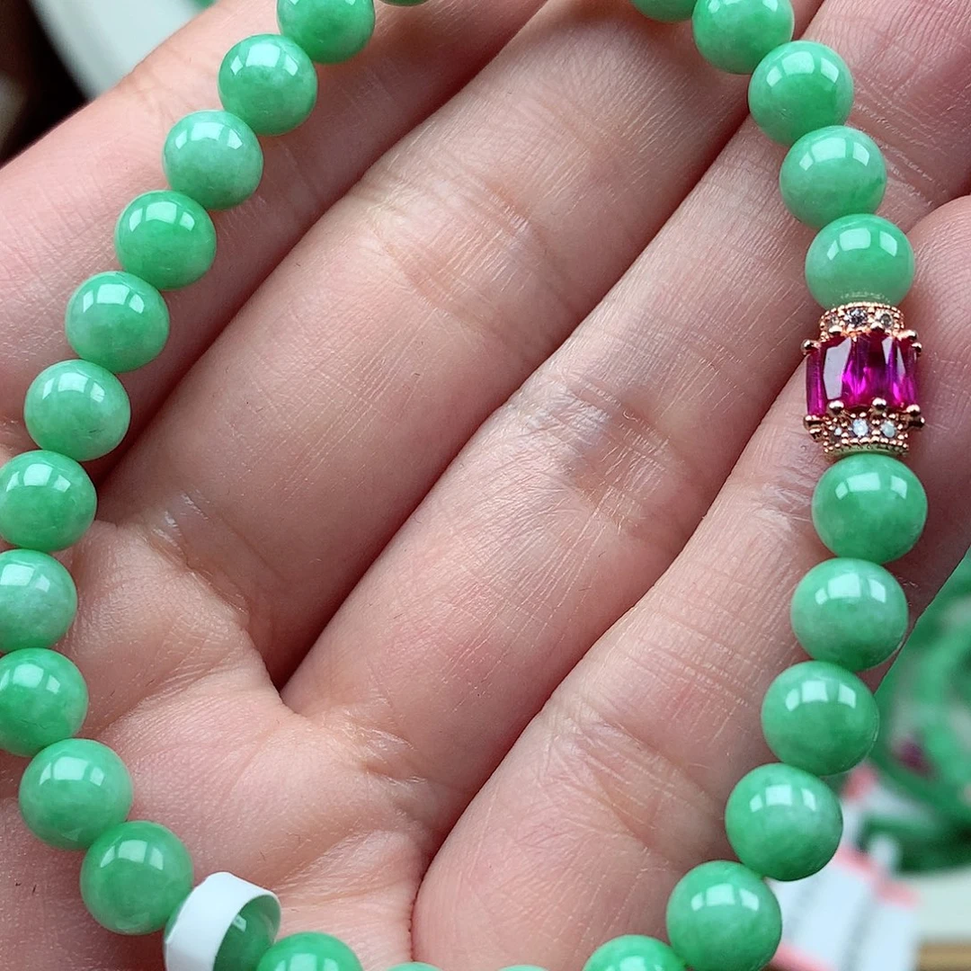 翡翠未镶嵌毛衣链翡翠