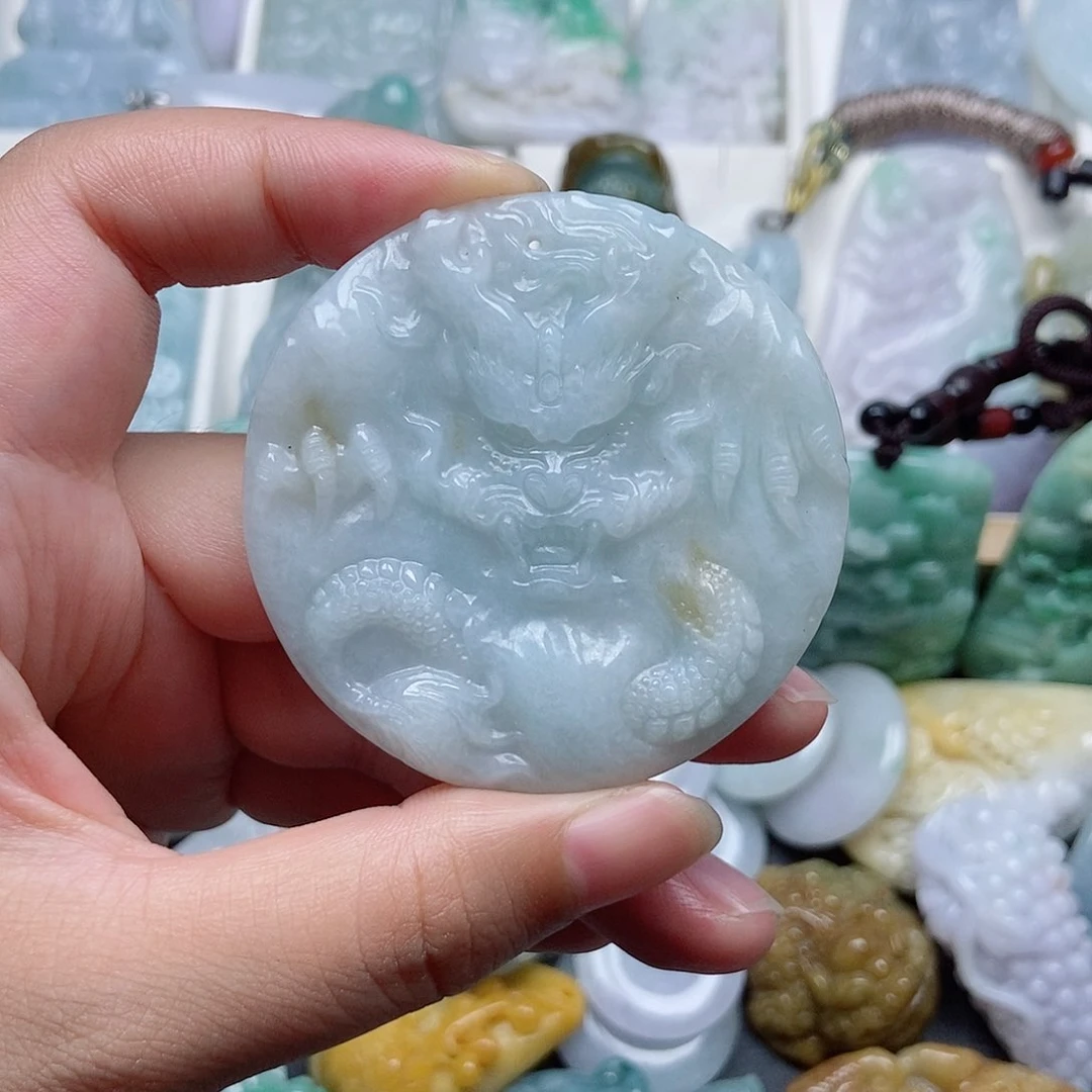 翡翠未镶嵌吊坠(不含链)翡翠