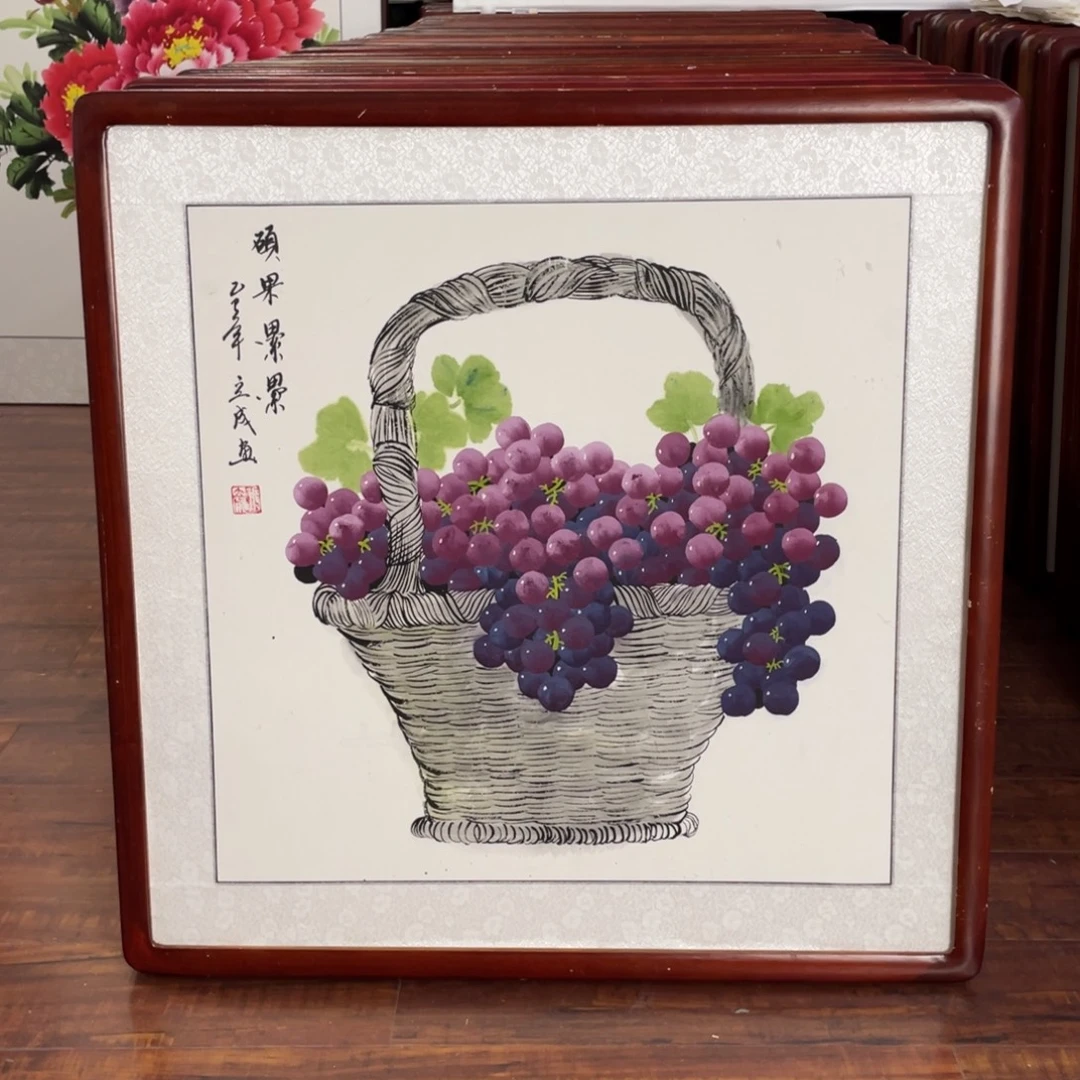 国画带框尺寸63*63厘米