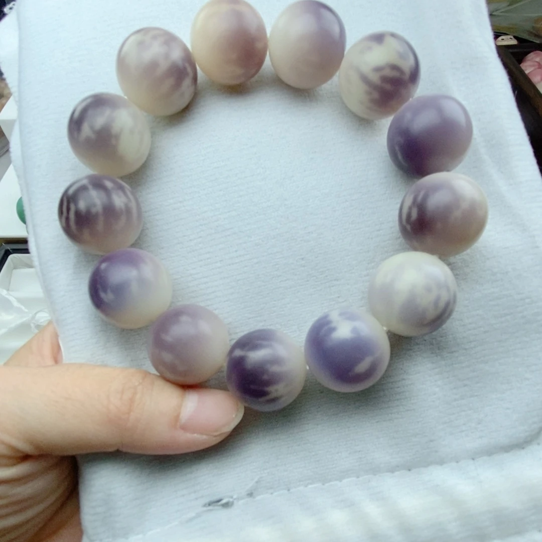 吊坠菩提根/象牙果手工干磨卡19.5微全紫美人