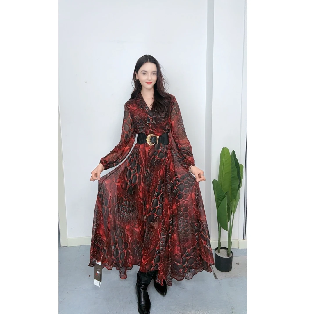 68531轻奢高级时尚新款气质女装连衣裙