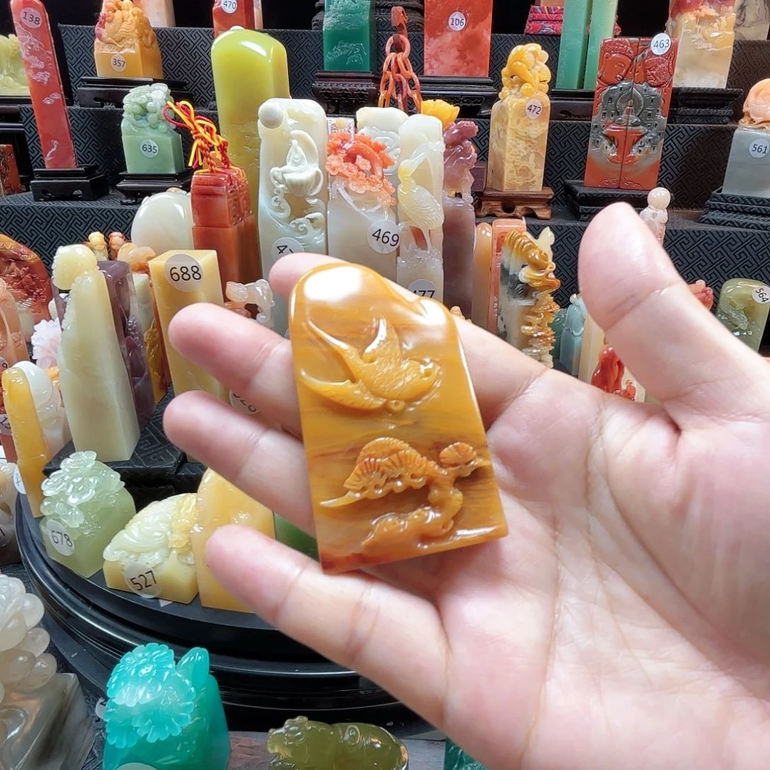 其他寿山石仙鹤扁章