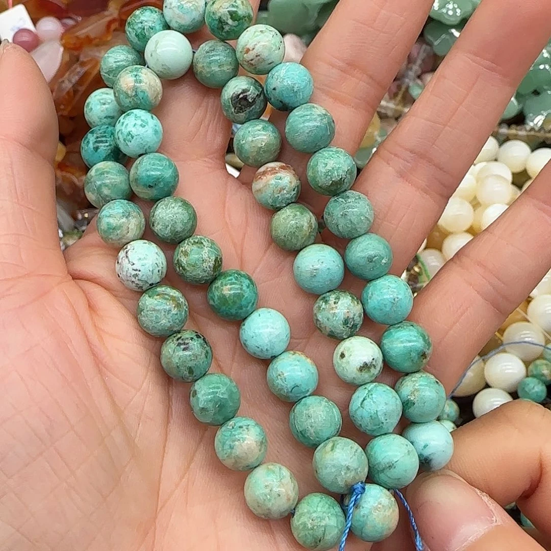 玛瑙/玉髓合金珠宝半成品秘鲁8mm一条