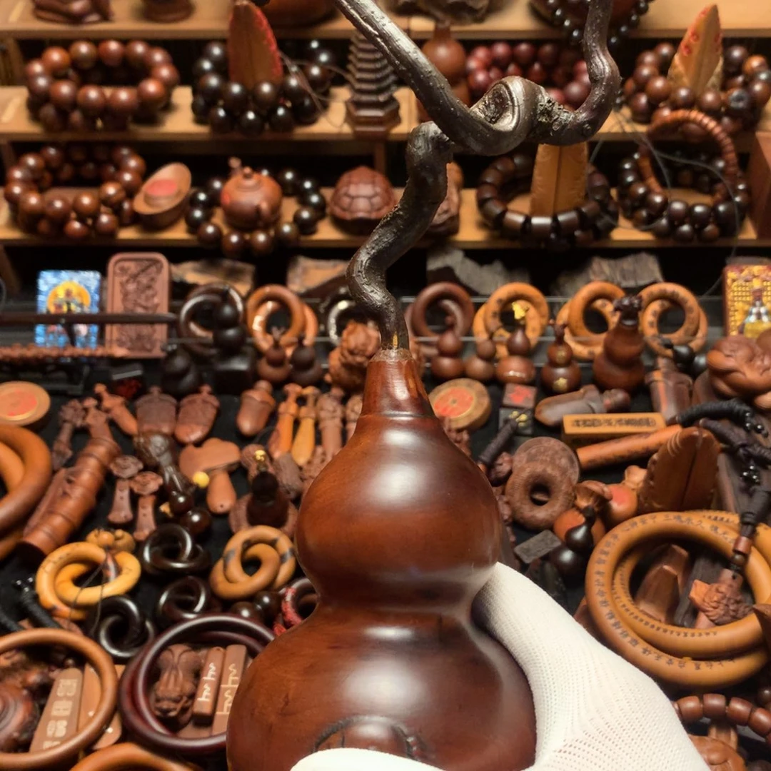 暖***暖枣木枣木藤条葫芦一物一拍