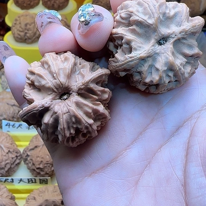 柒***座桃核吊坠弯弯核桃苹果园四一尺寸全品