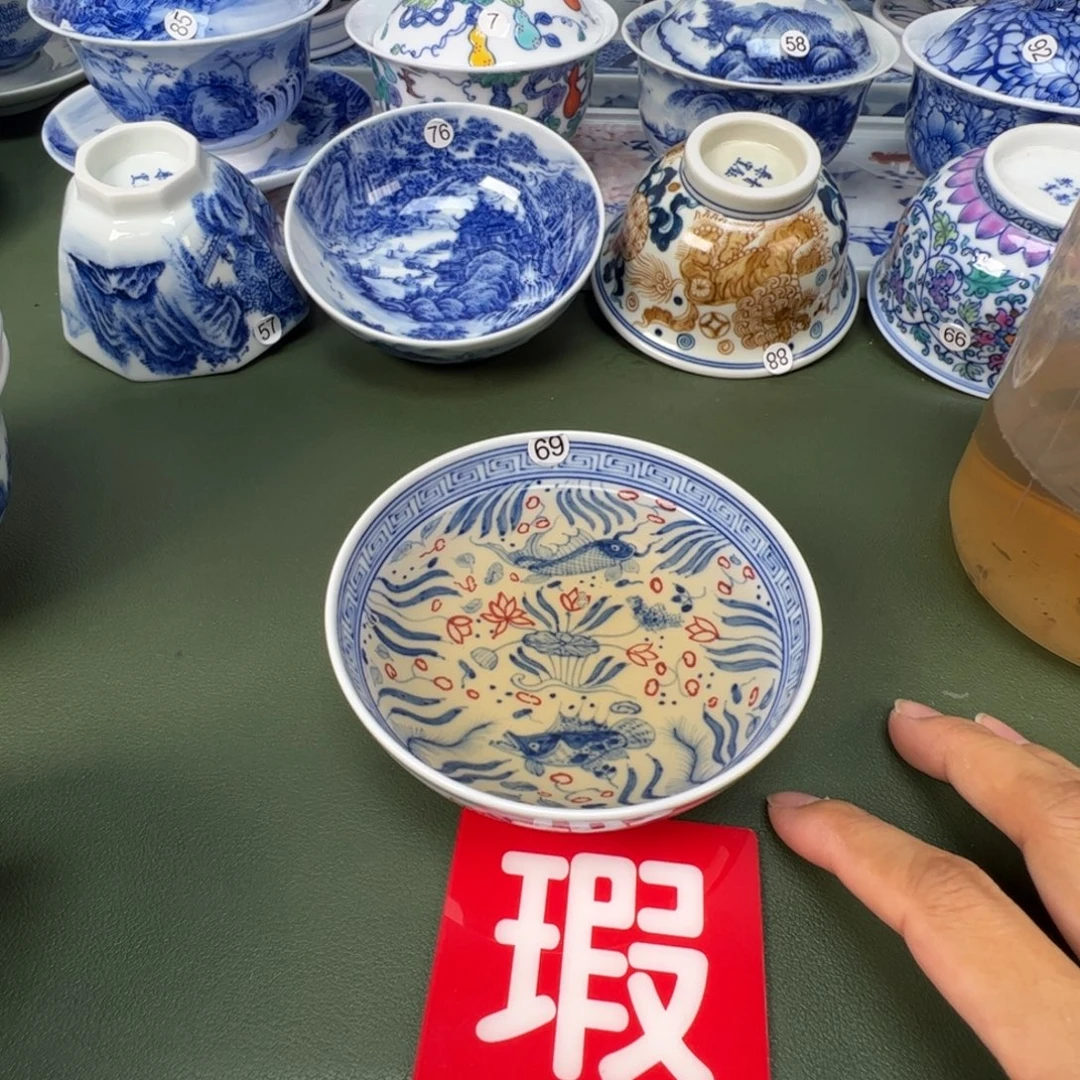 景德镇纯手工纯手绘茶具木木69