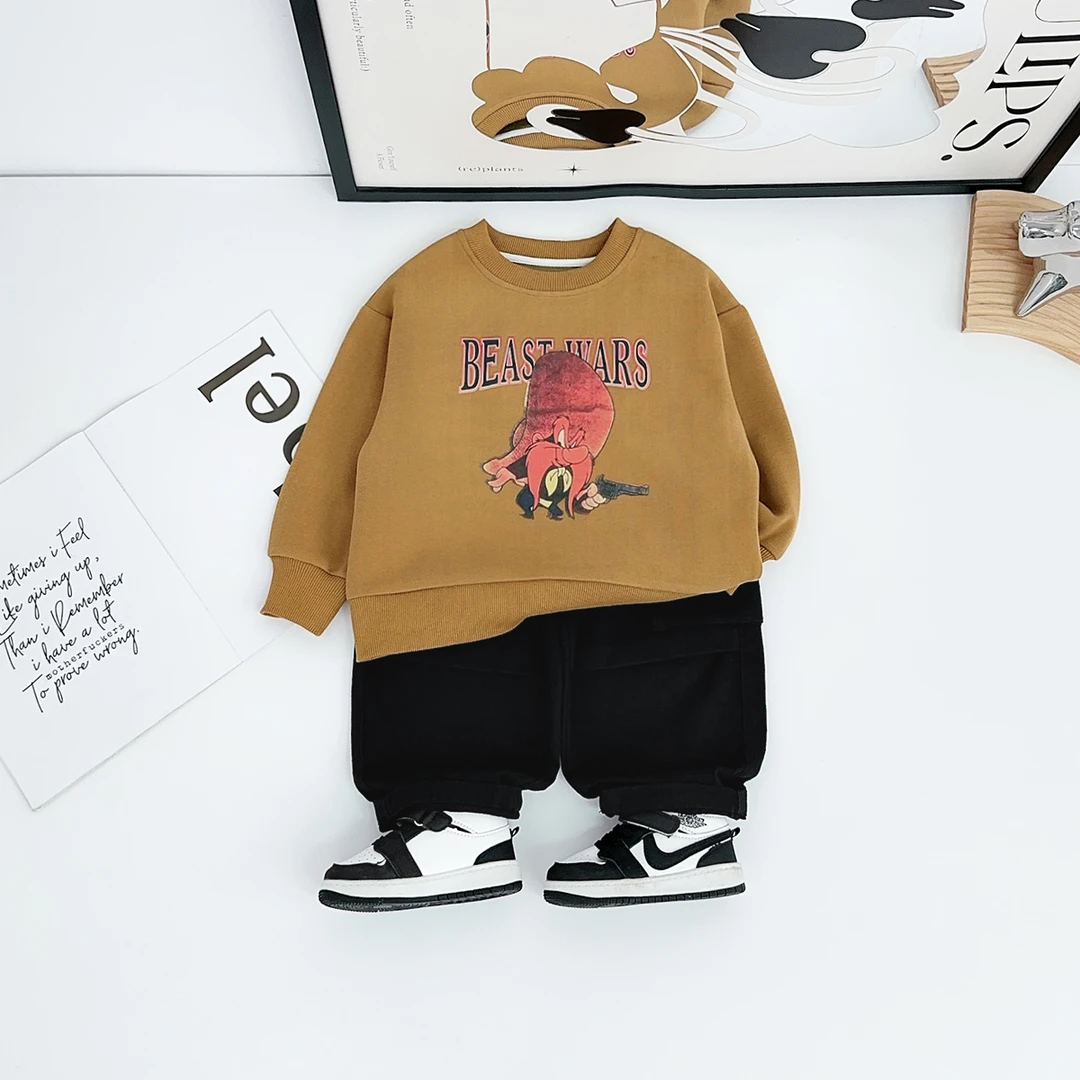 儿童卫衣长袖2025新款男童秋冬季洋气上衣潮FB25313 悠悠童话童装