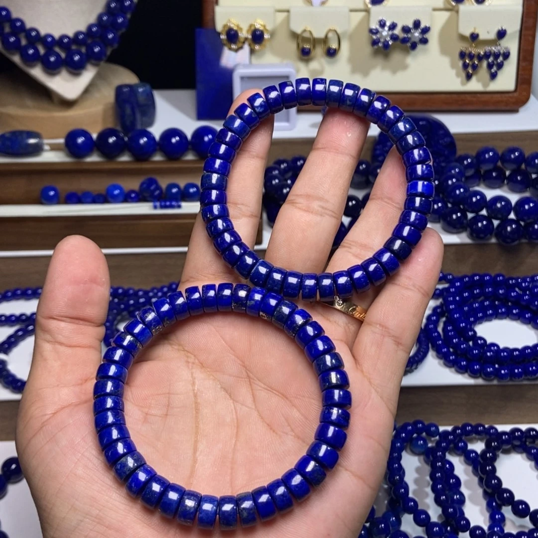 青金石未镶嵌老矿 福利 精工 药片 手串#多样性发一#9+