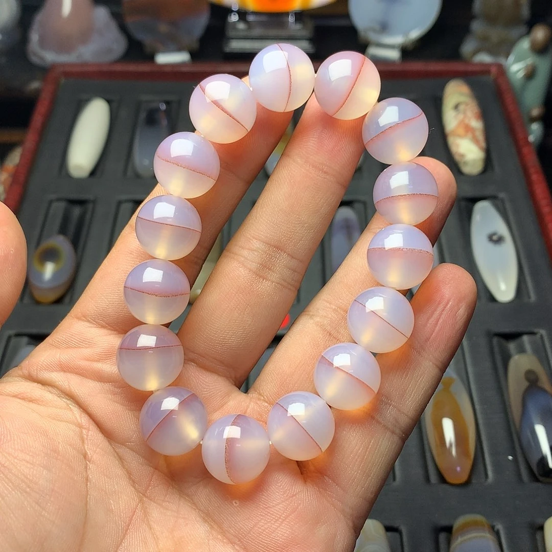 玛瑙/玉髓手串未镶嵌哇**咔