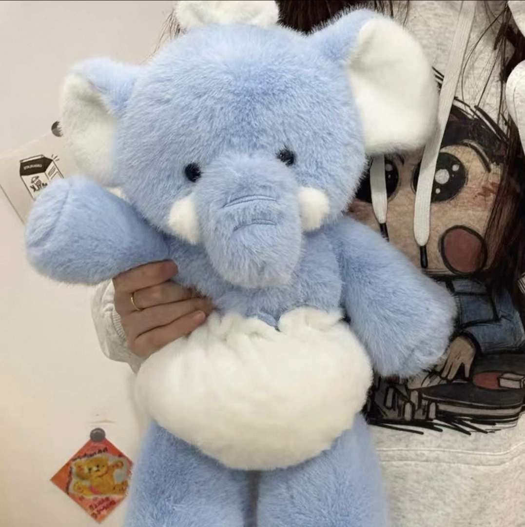 可爱班尼小象玩偶毛绒玩具大象陪睡抱枕安抚娃娃送孩子女生日礼物