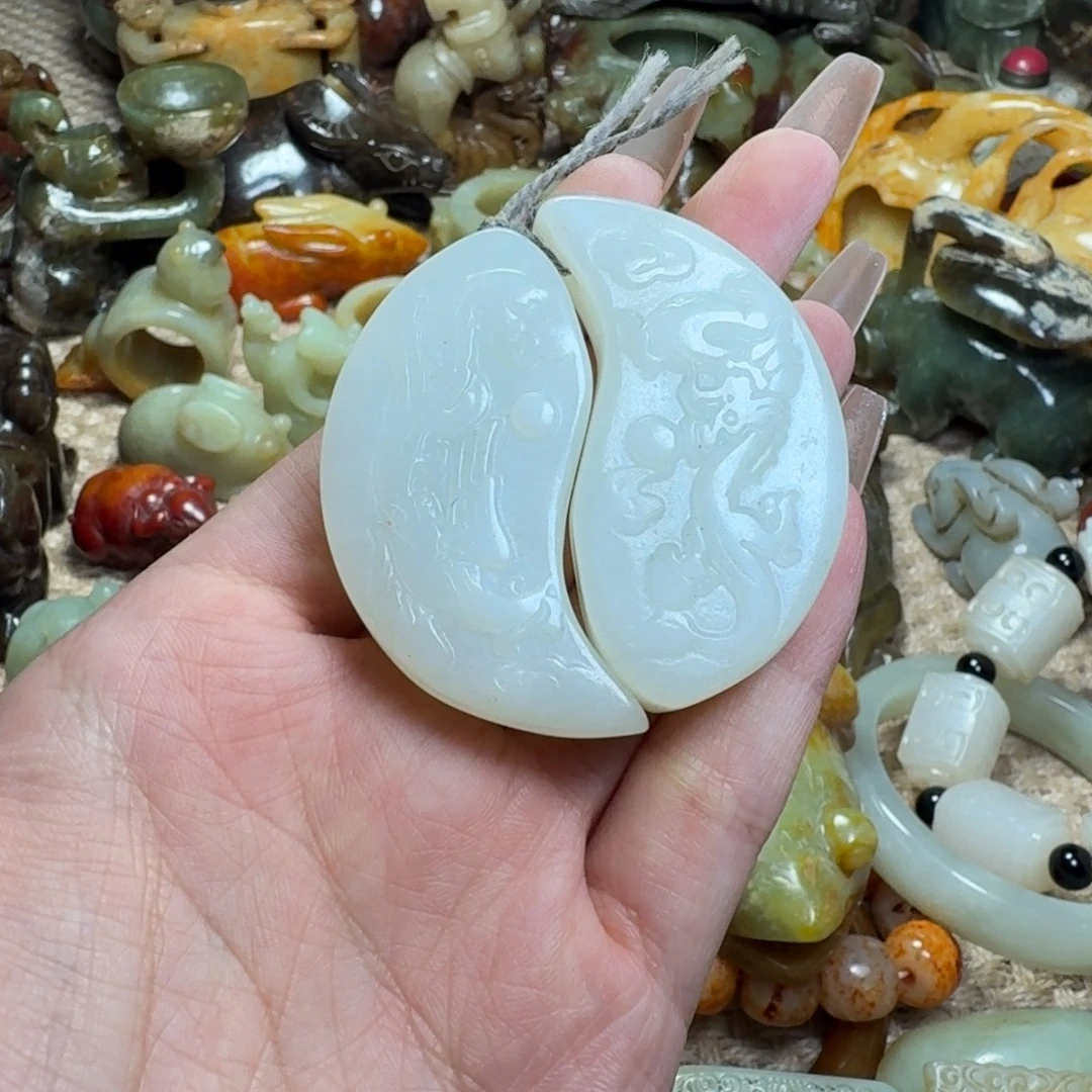 白玉菩提吊坠挂件