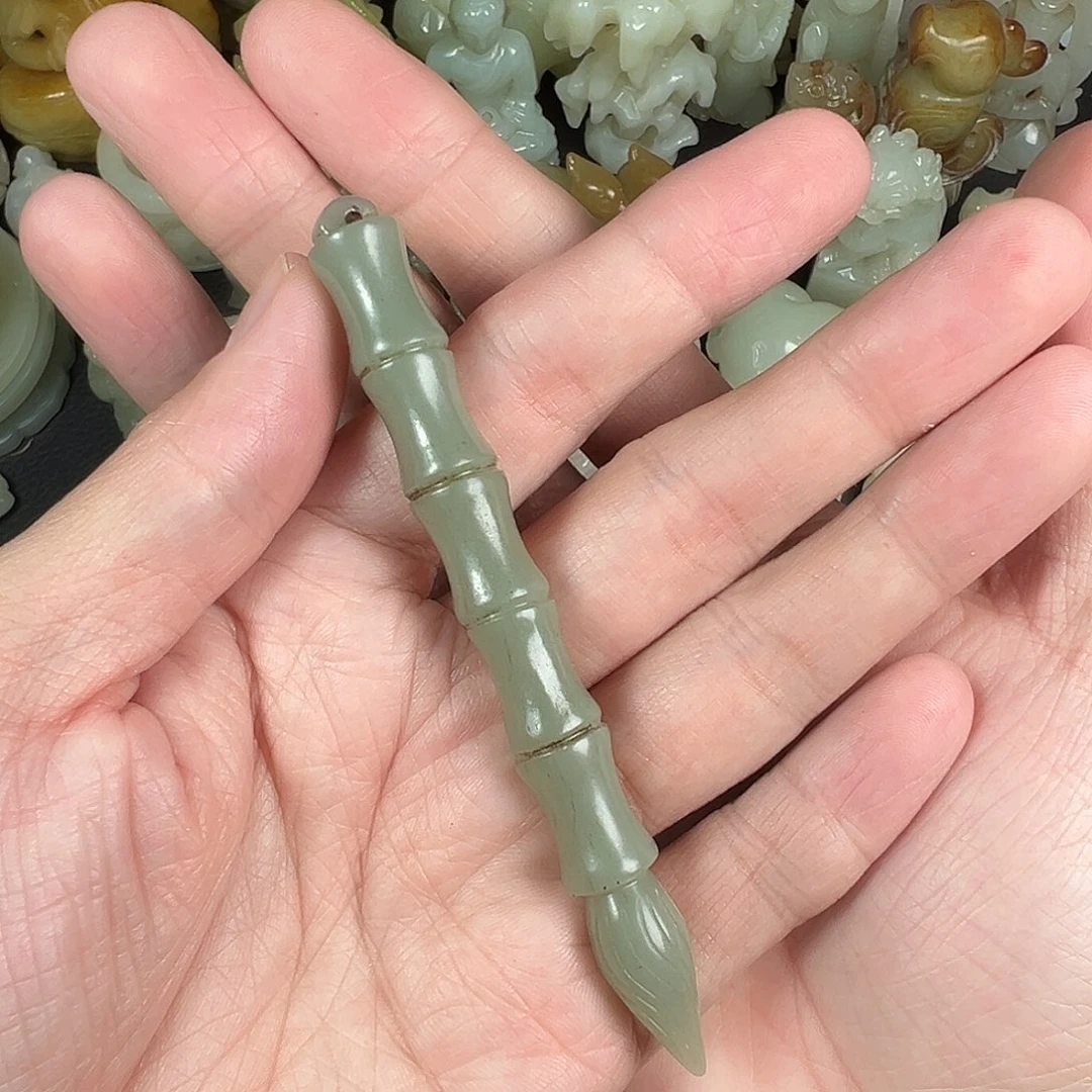 和田玉未镶嵌吊坠(不含链)
