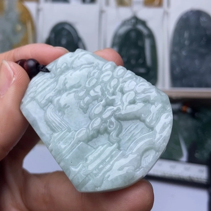 翡翠未镶嵌挂件翡翠