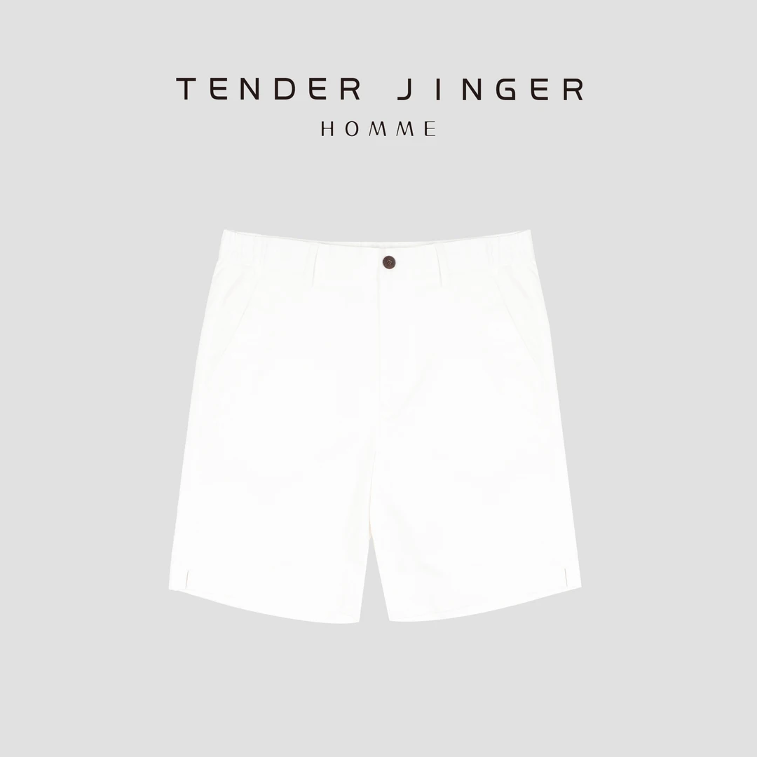 Tender Jinger【男士】夏季碳素磨毛棉质直筒休闲短裤 T56SAI17092