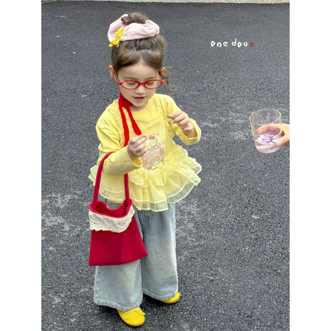 one豆·25秋~纱纱吊带卫衣两件套5176（童装）