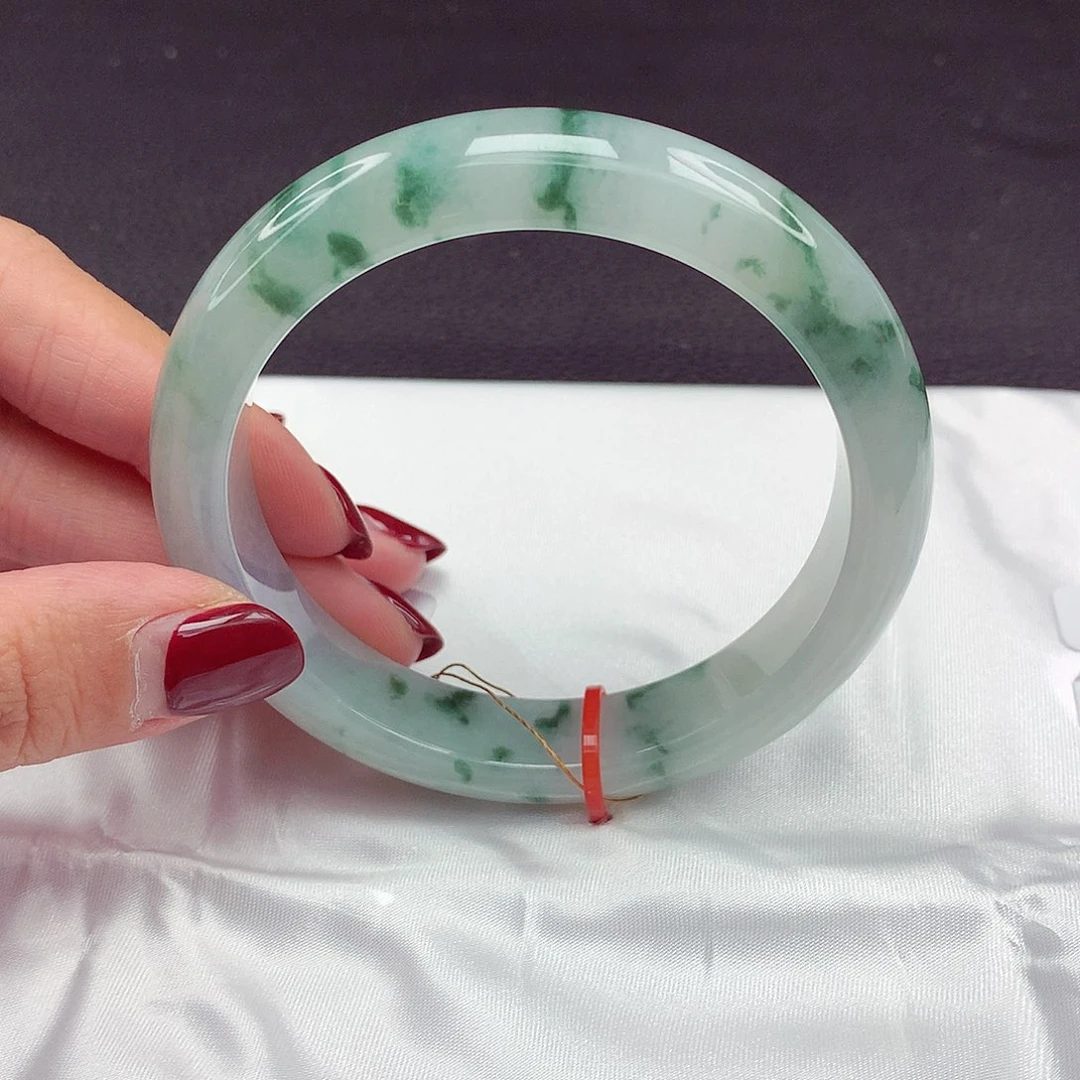 翡翠未镶嵌手镯58圈847