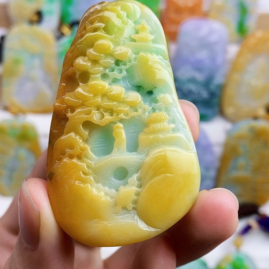 翡翠未镶嵌颈饰翡翠