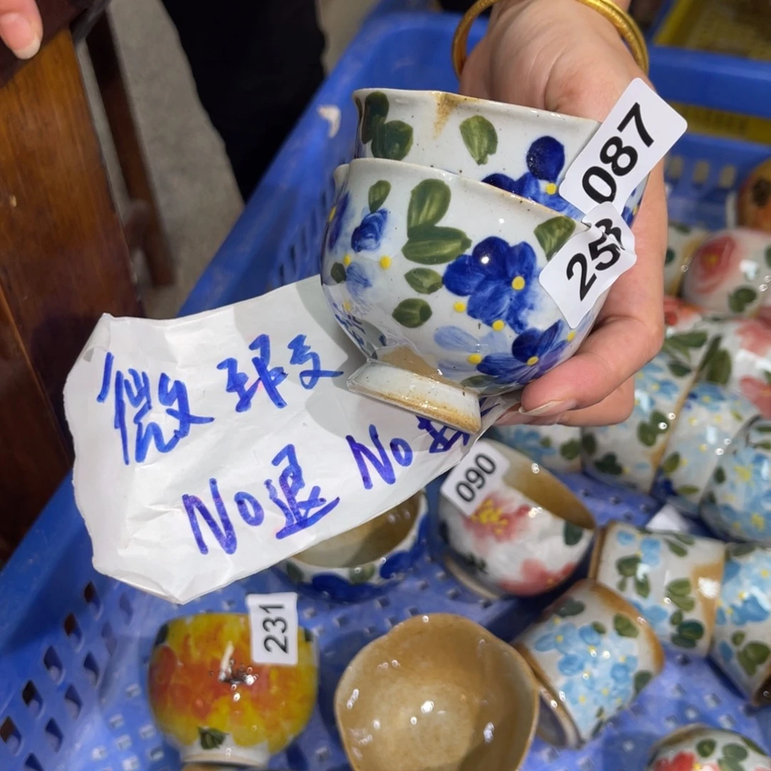 小***耶壶素浅陶瓷手工手绘