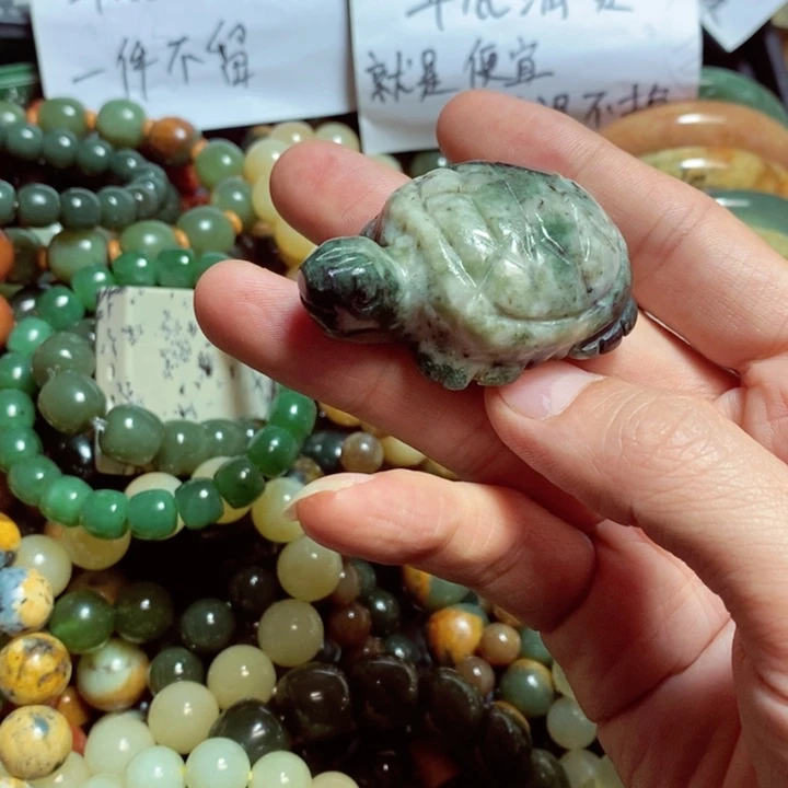 蛇纹石玉手链未镶嵌