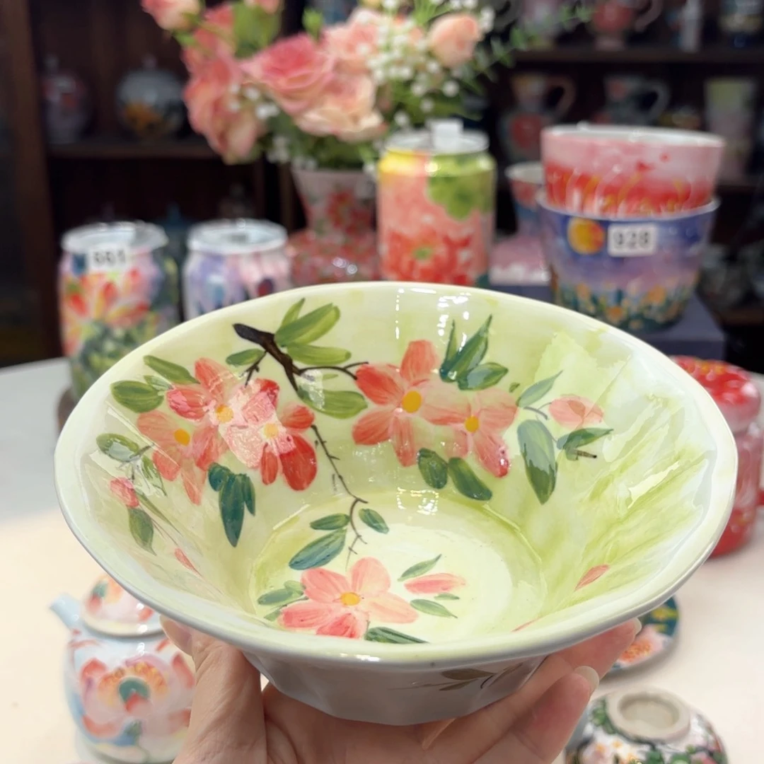 景德镇手绘高温釉下彩陶瓷茶具
