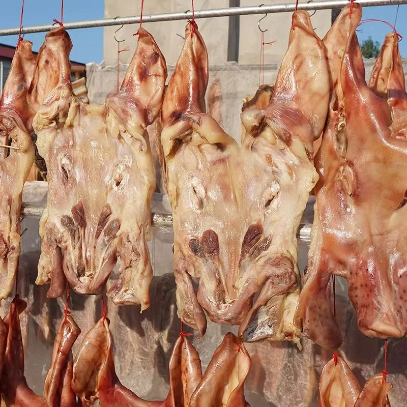 安徽六安特产风干猪头皮咸猪脸带耳朵非烟熏特色腊味