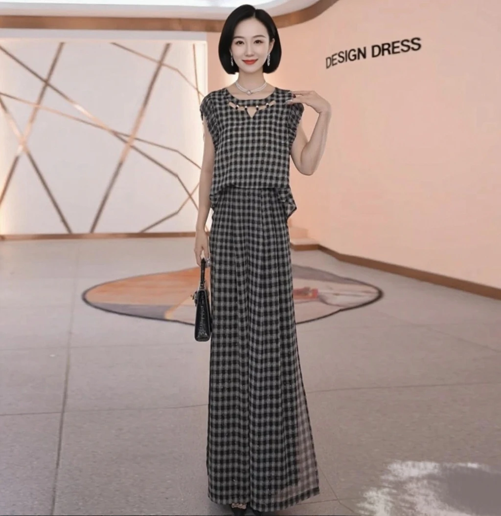 两件套夏季时尚女神修身洋气宽松气质休闲百搭女装禅意仙气飘飘