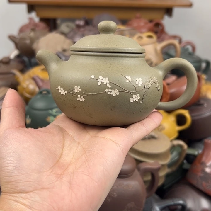 茶壶紫砂盖子花泥