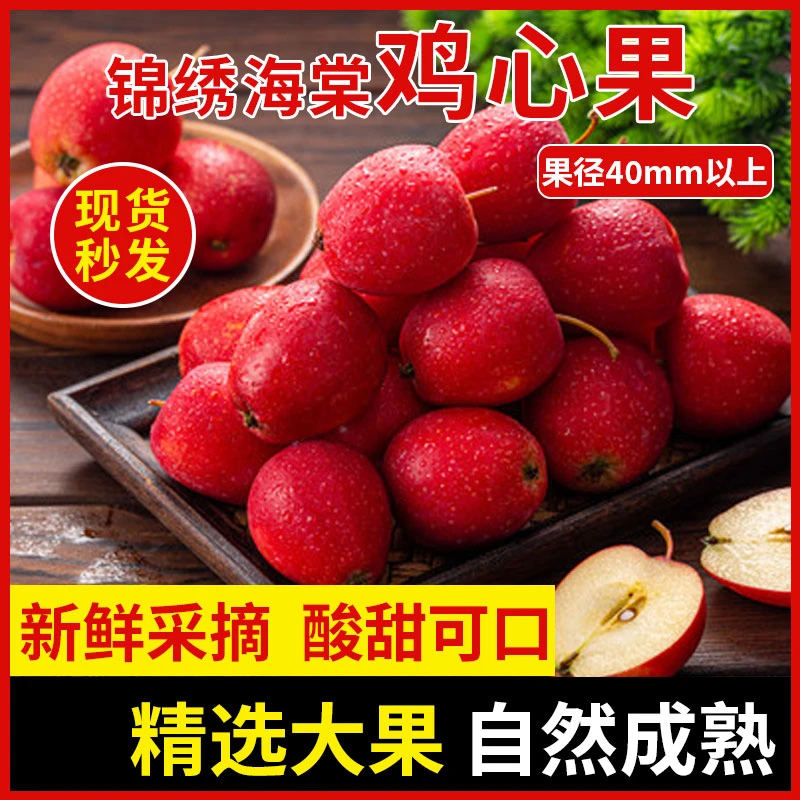 锦绣海棠果鸡心果内蒙特产新鲜采摘脆甜多汁应季水果