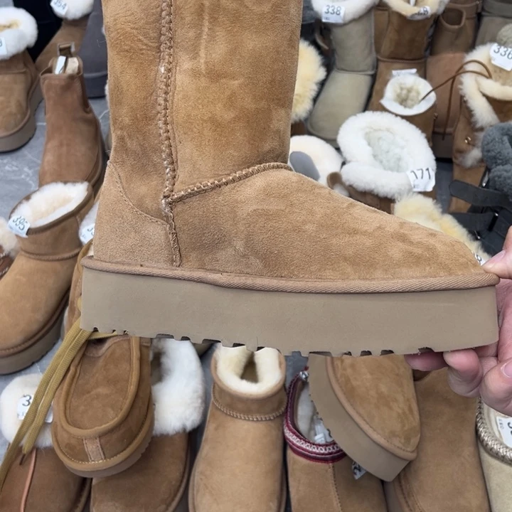 栗色厚底平口40-1