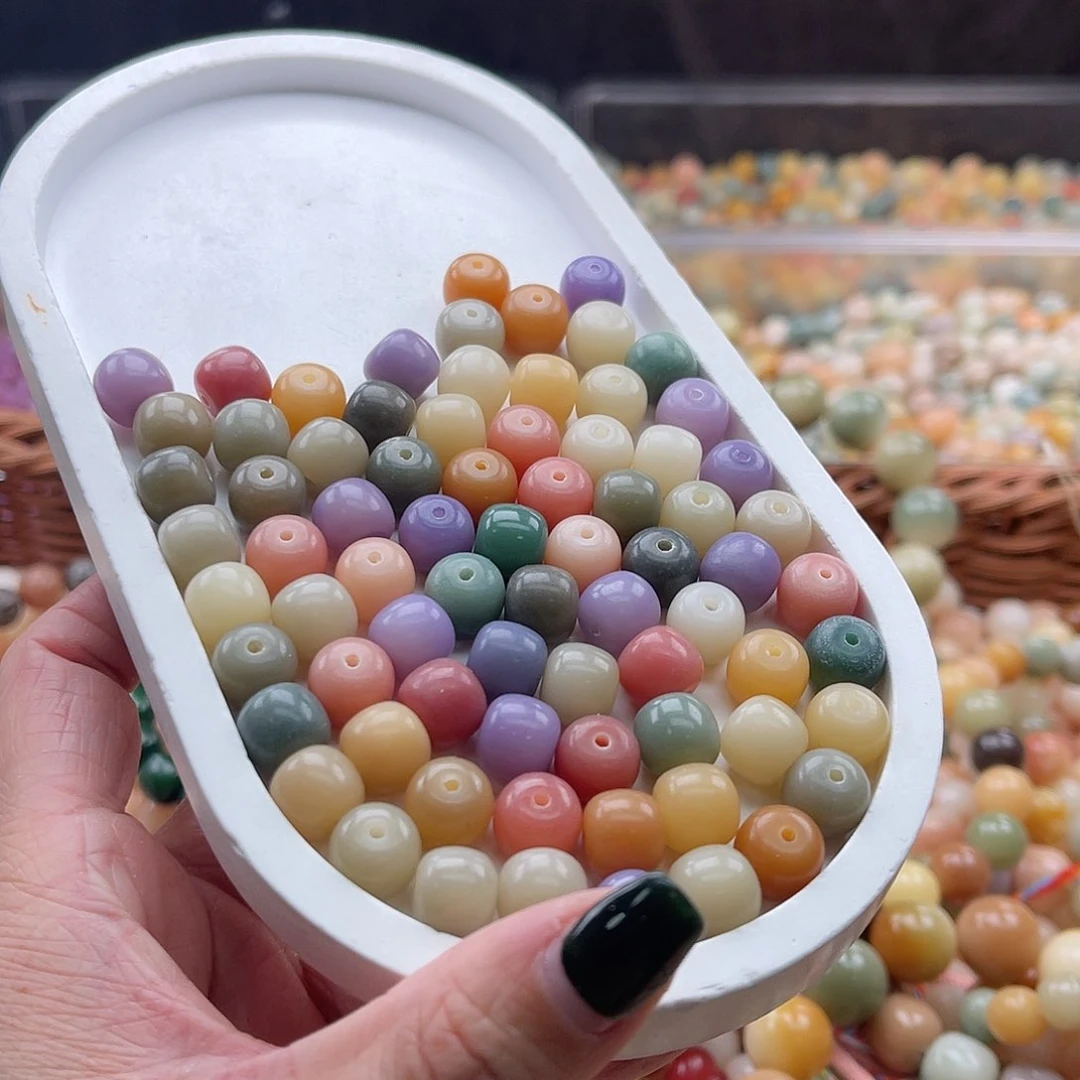 白玉菩提吊坠A/10mm/50+30颗