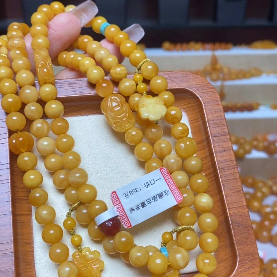 【闪购商品】未镶嵌蜜蜡手链手串