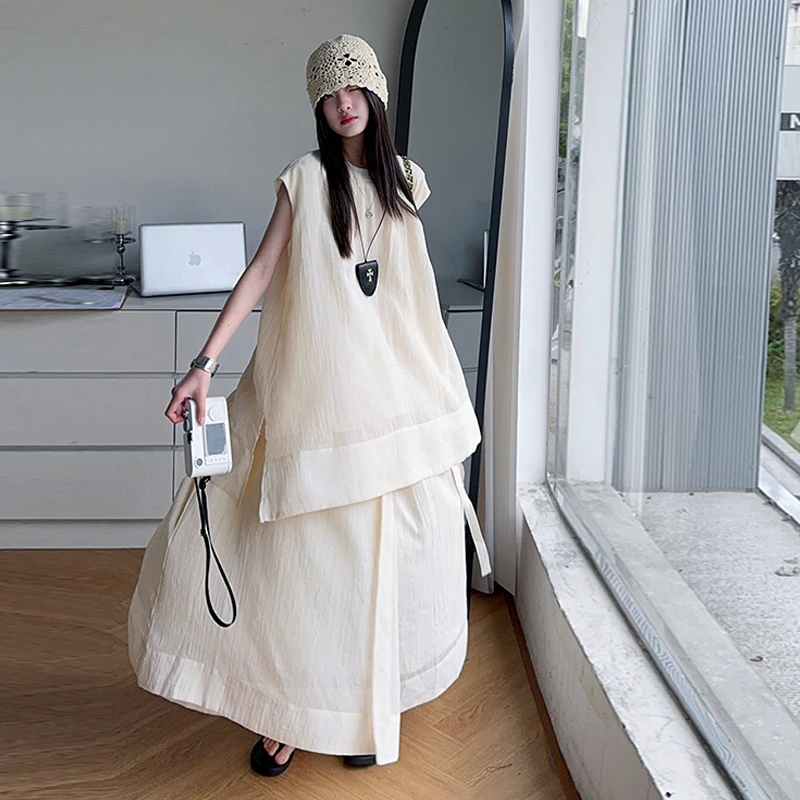 童装女童夏季洋气甜美显瘦高腰半身裙套装6-12岁15中大童女孩套装