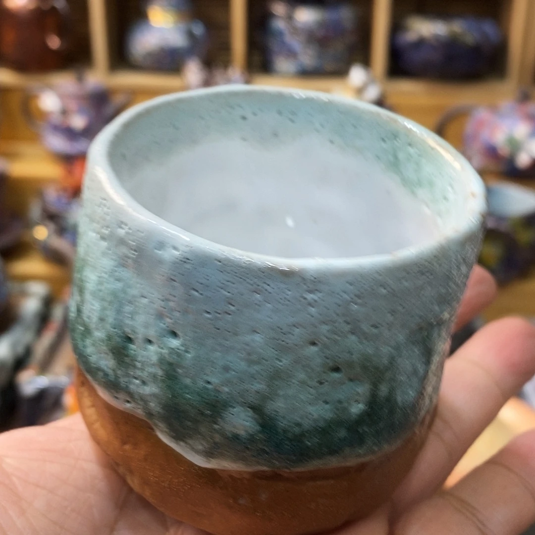 粗陶志野柴烧茶器