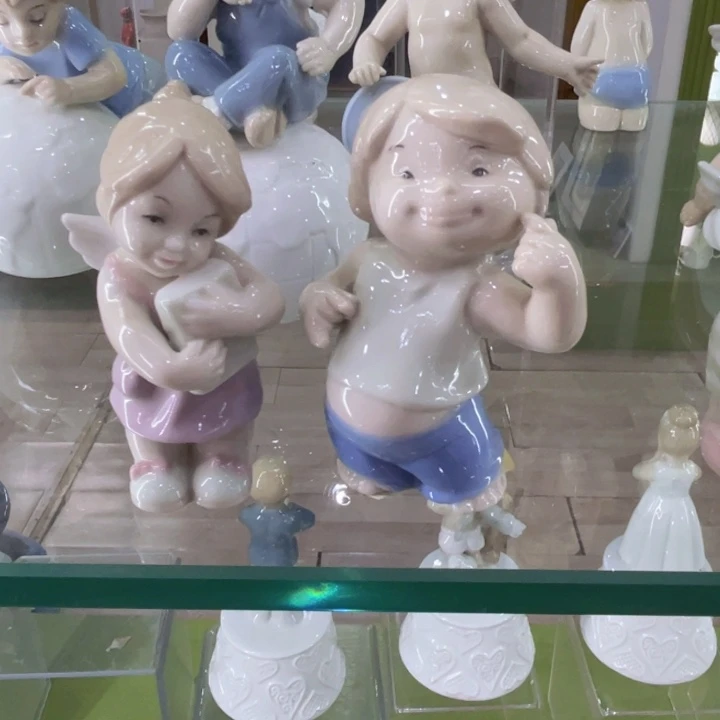 8cm尊匠瓷偶一对对