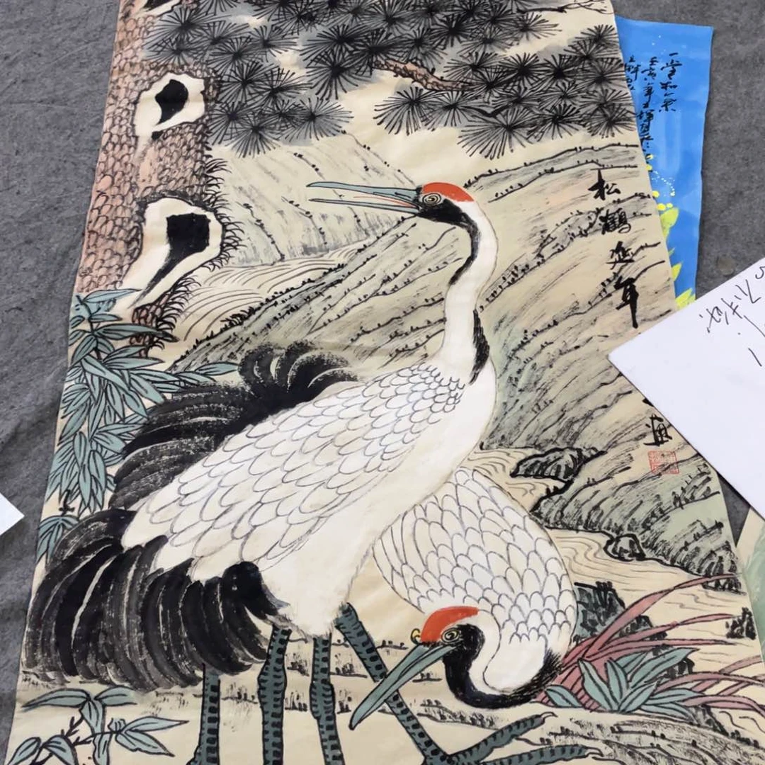 国画国画作品画心一张